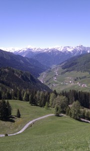 Blick in die Stubaier Alpen