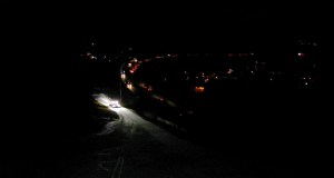 Abendtour Bergalm Abfahrt